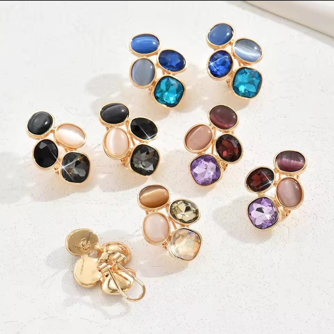 Quad Crystal Earring