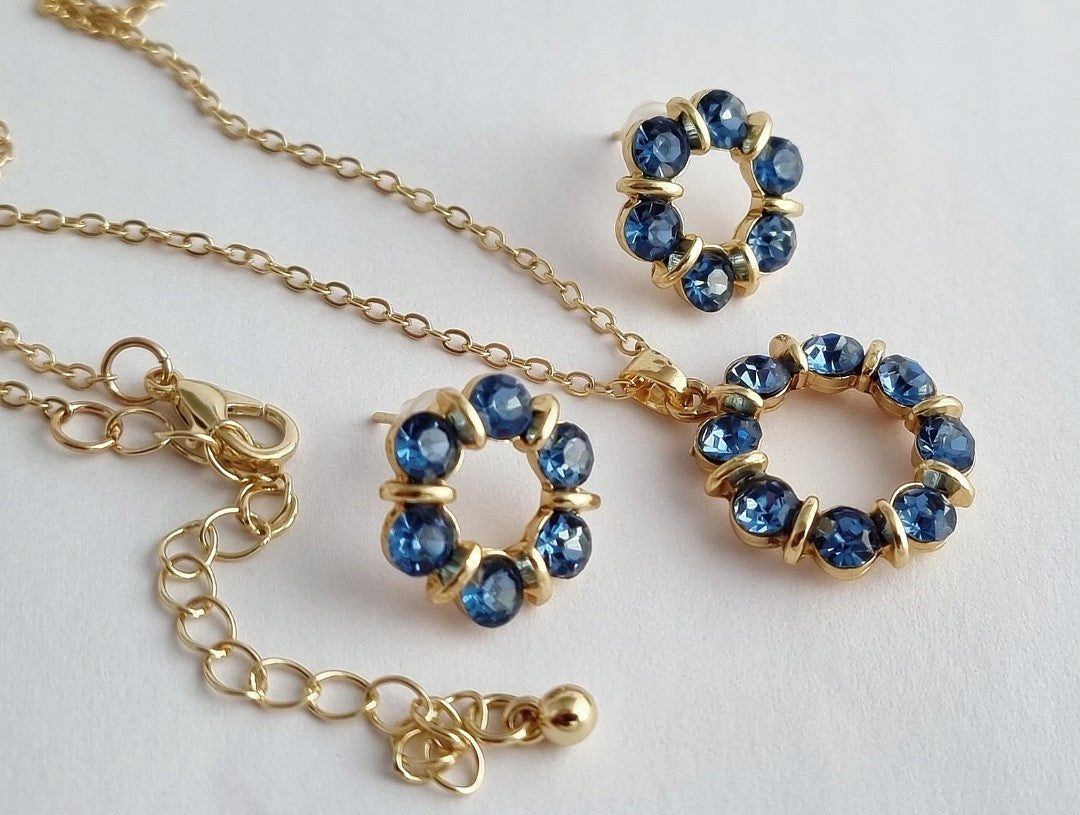 Sapphire Circle Set