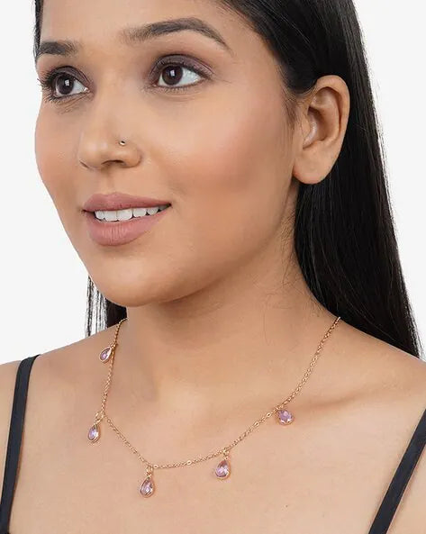 Lilac Charms Necklace
