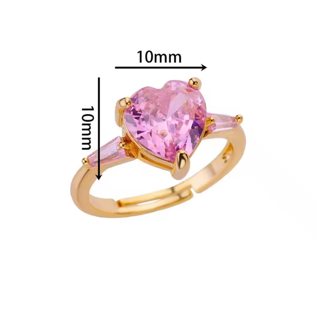 Pink Heart Ring