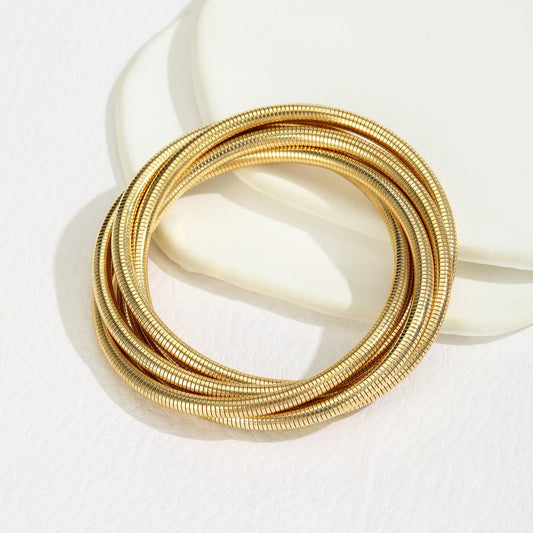 Golden Coil Bangle