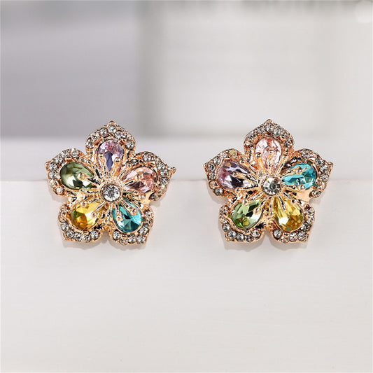 Rainbow Flower Earrings