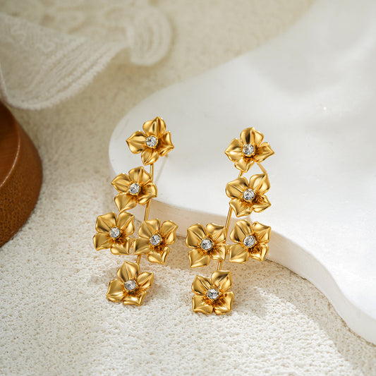 Golden Bloom Earrings