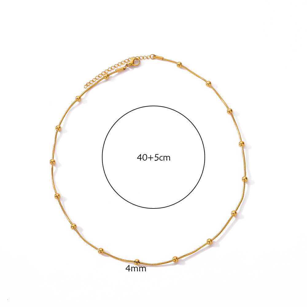Gold Pearl Necklace - FLY