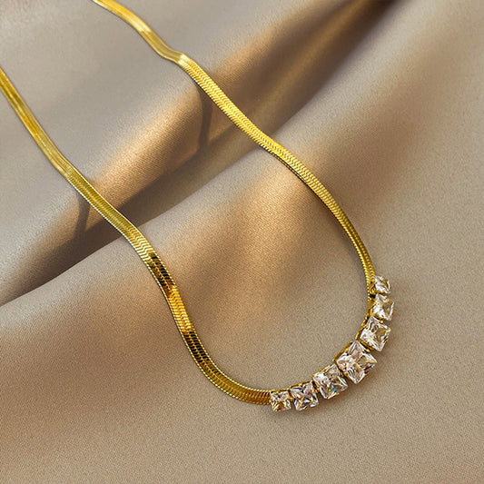 Crystal-Gold Darling Necklace - FLY