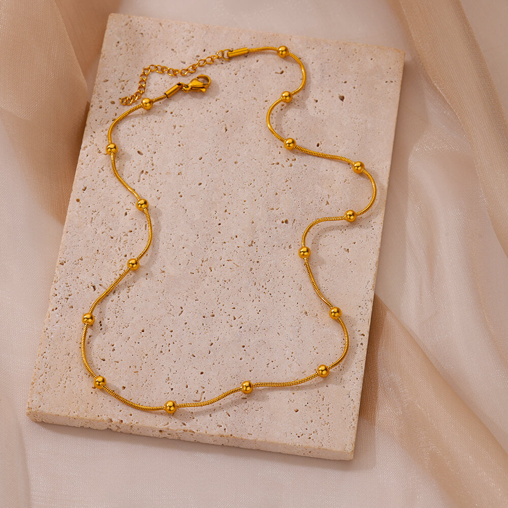 Gold Pearl Necklace - FLY