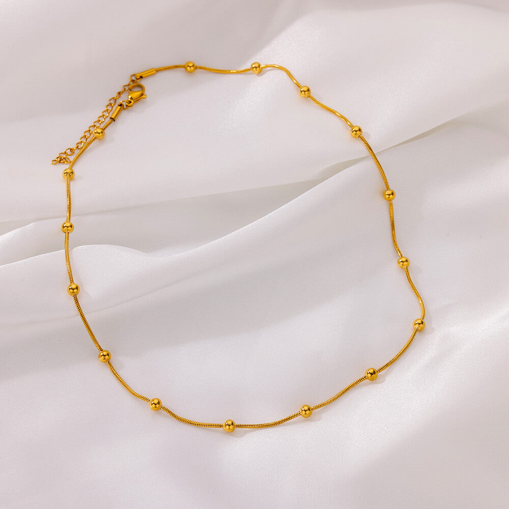 Gold Pearl Necklace - FLY