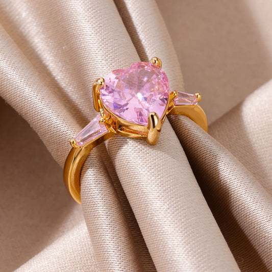 Pink Heart Ring