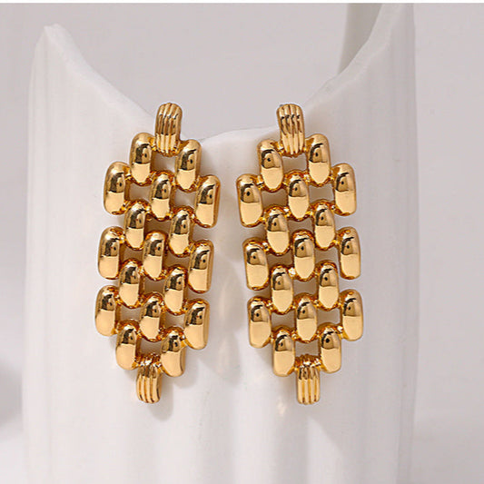 Golden Wave Earrings