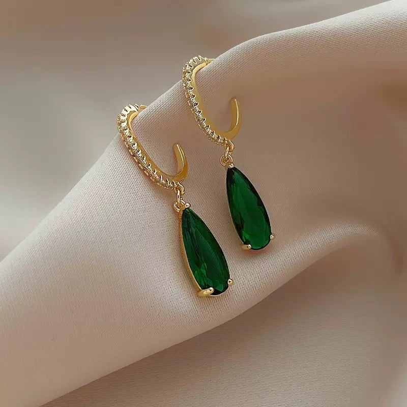 Green Drop Earrings - FLY