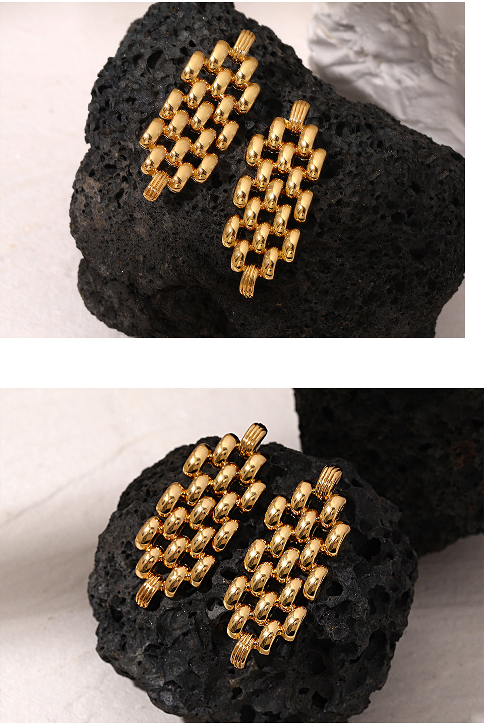 Golden Wave Earrings