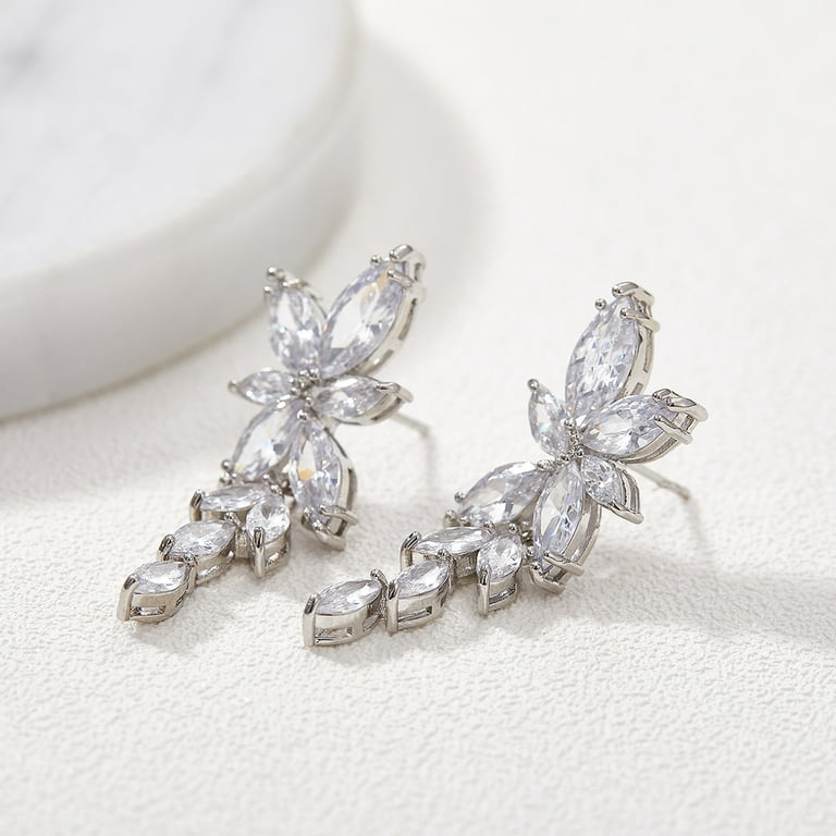Diamond Leave Earrings - FLY