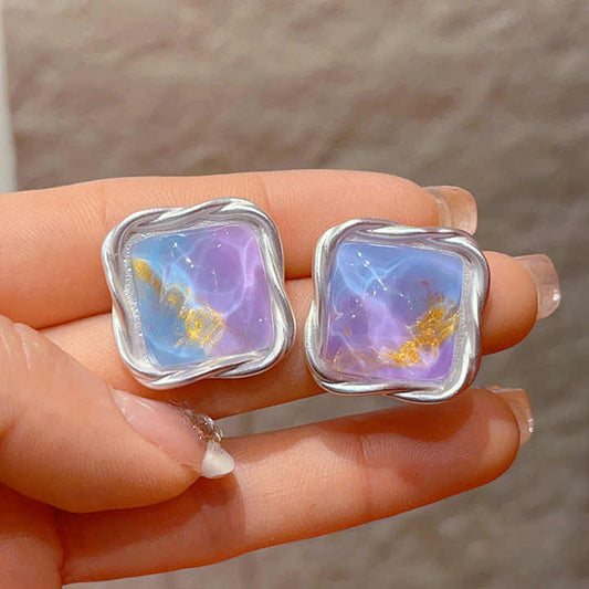 Cotton Candy Studs