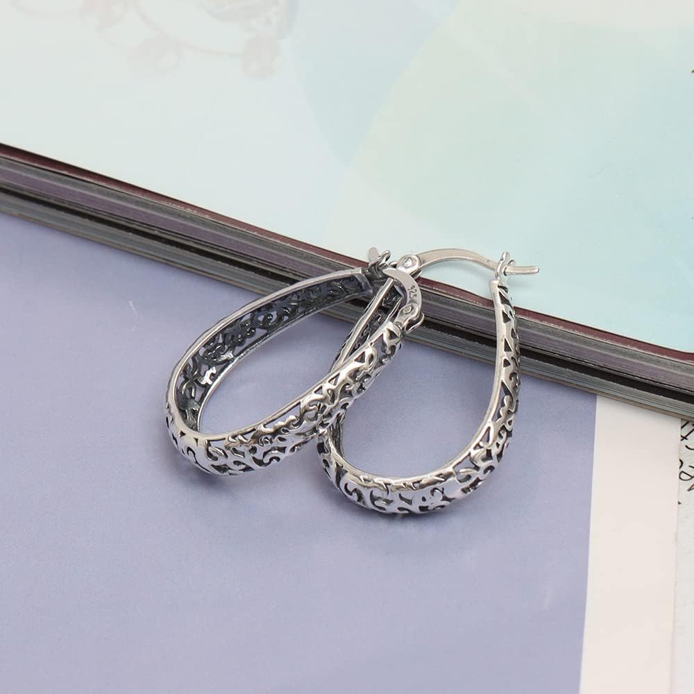Noir Hoops