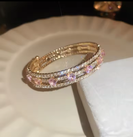 Pink Spiral bracelet