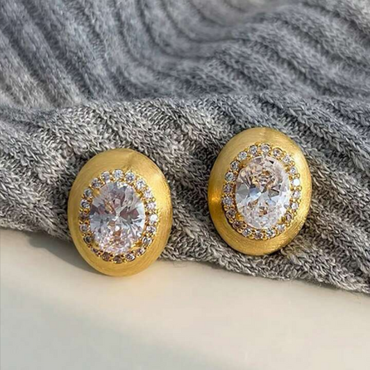 Gold Crystal Earrings