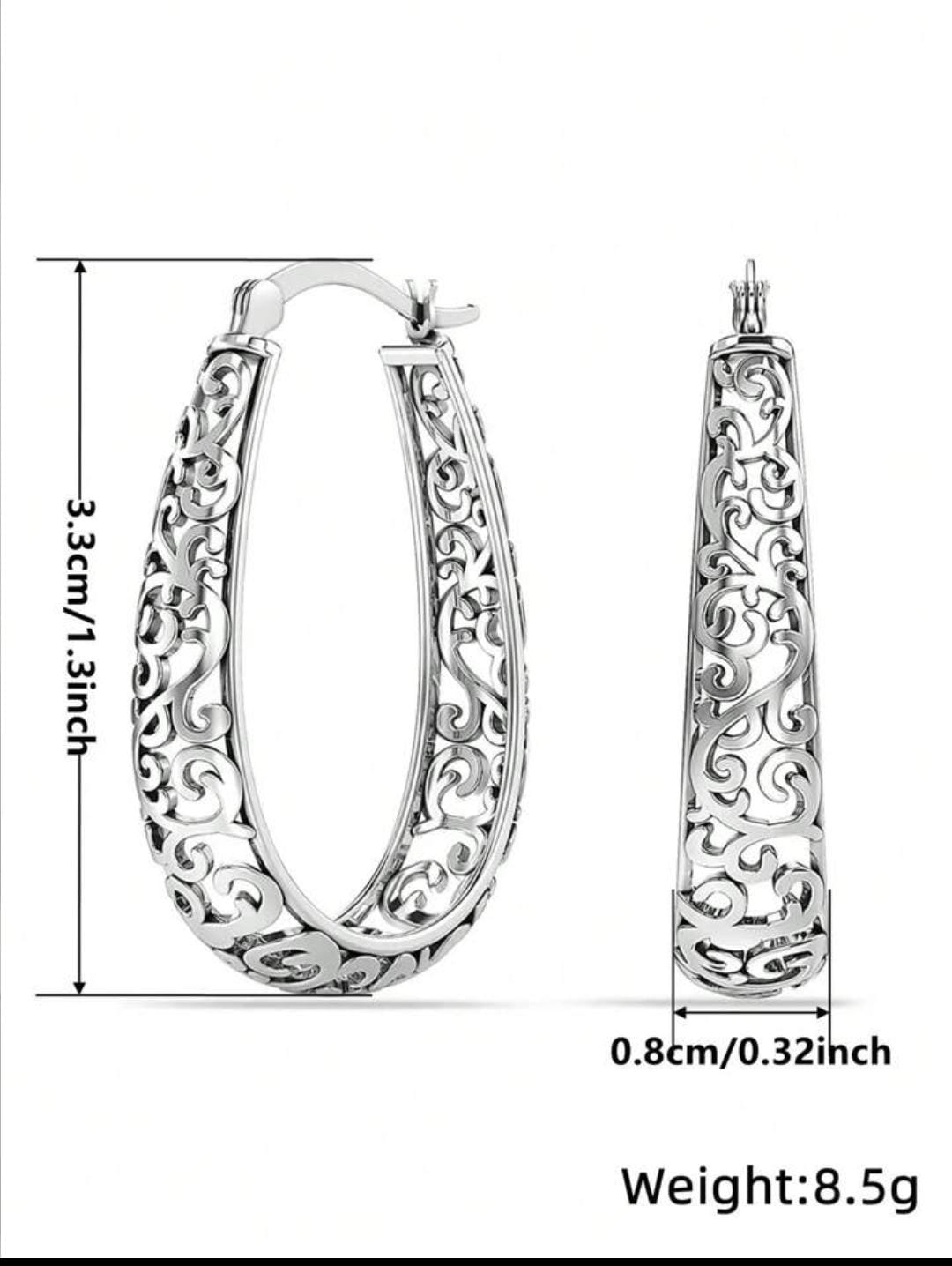 Noir Hoops