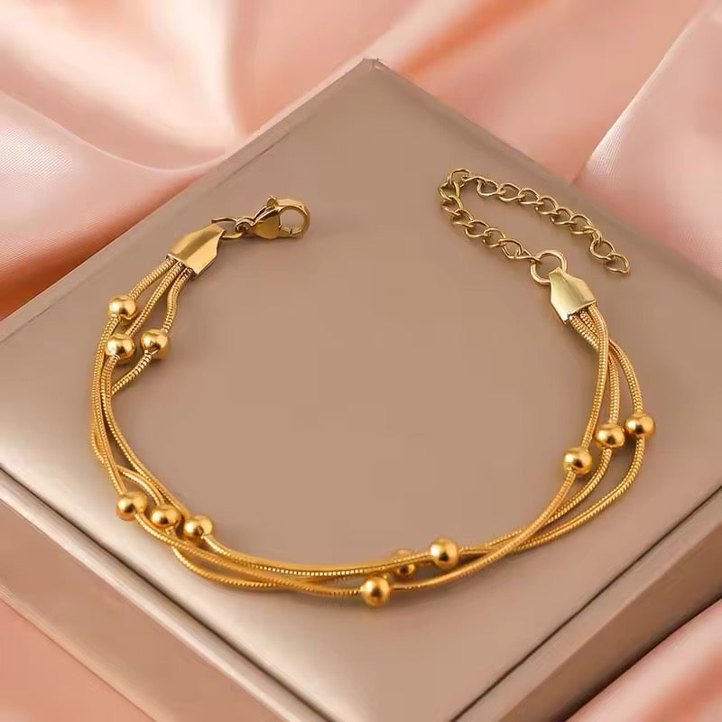 Gold Pearl Bracelet