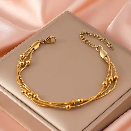 Gold Pearl Bracelet