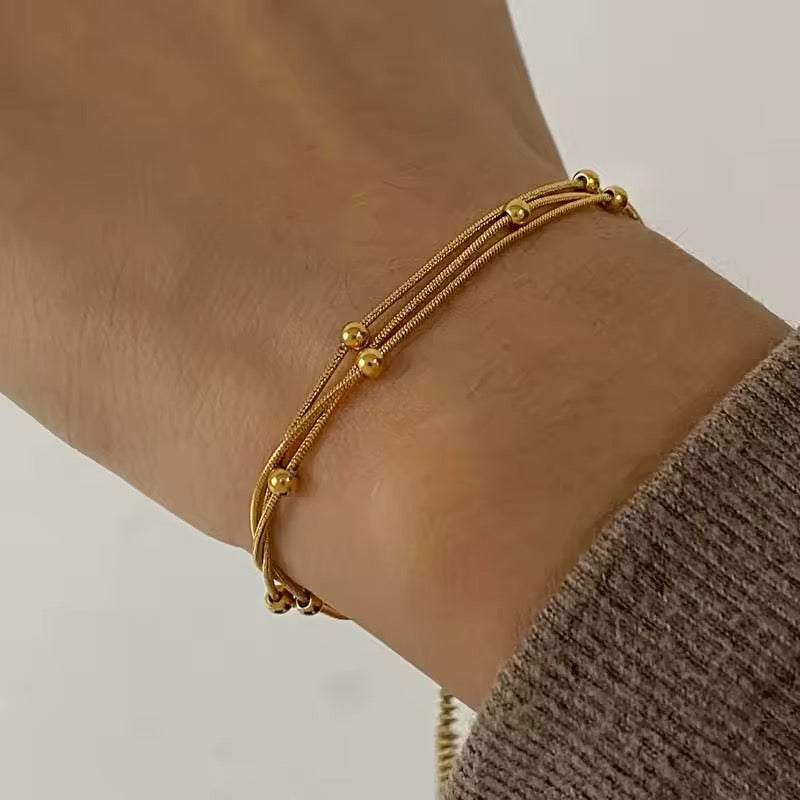 Gold Pearl Bracelet
