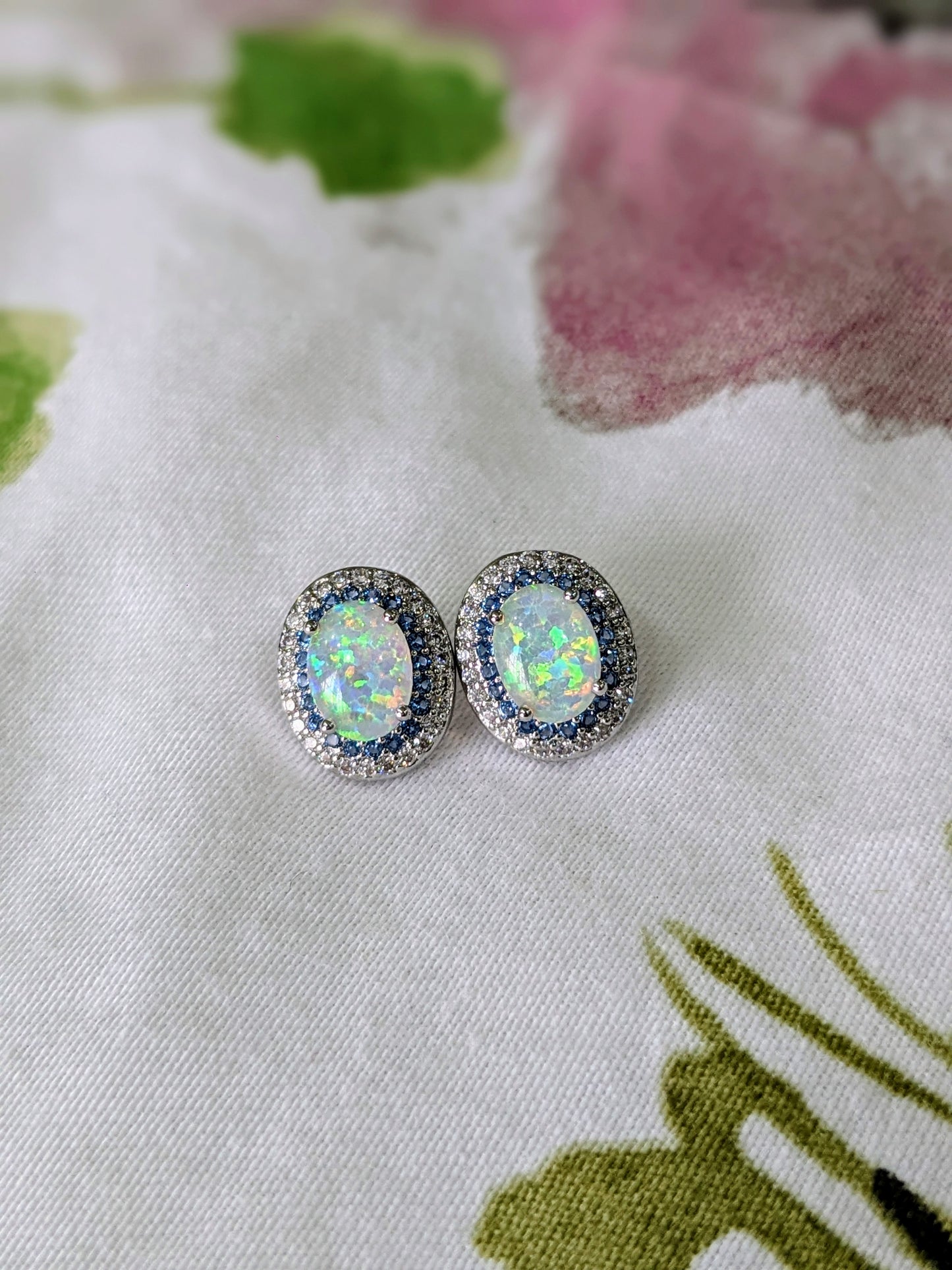 Opal Stud Earrings