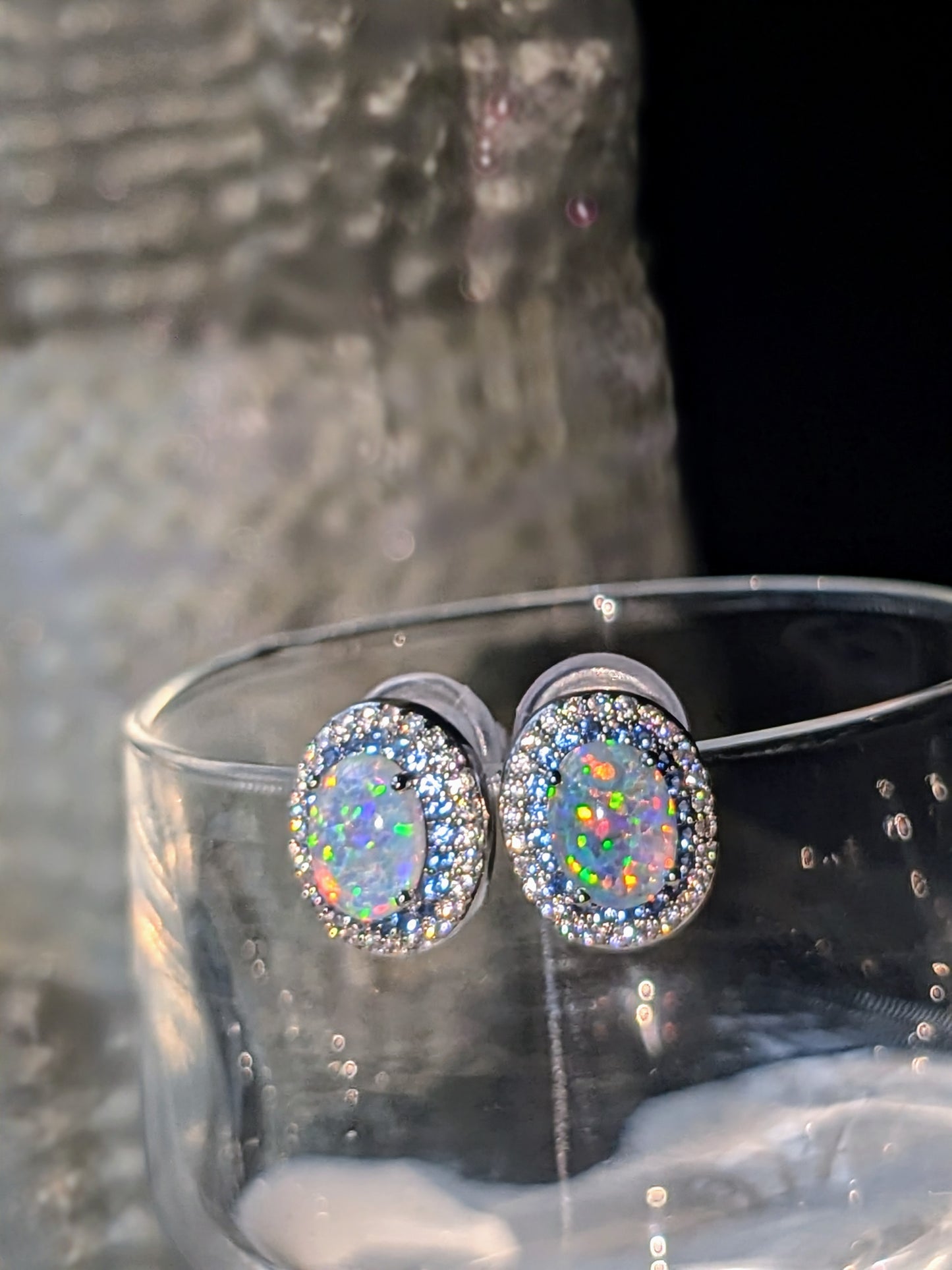 Opal Stud Earrings