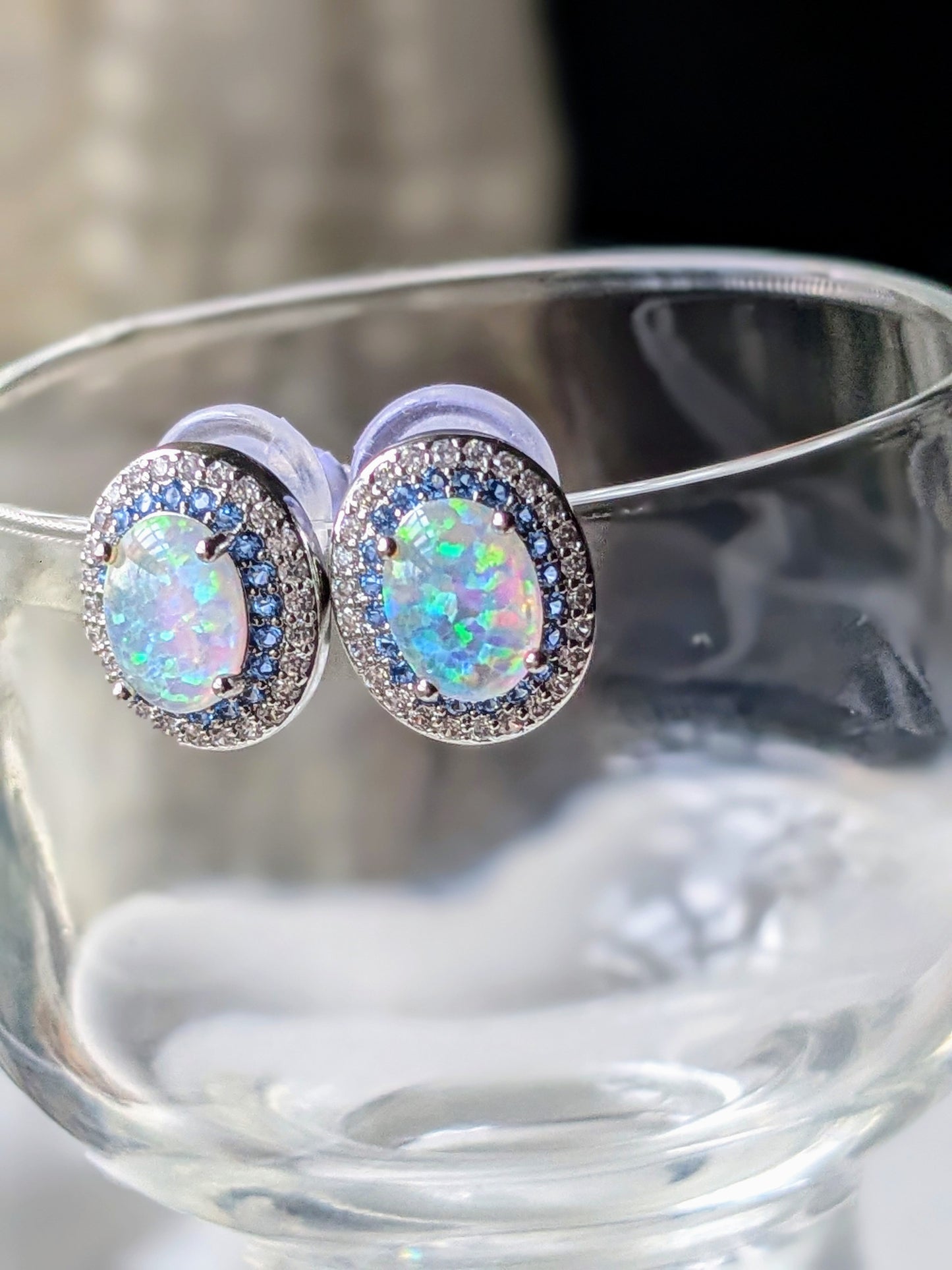 Opal Stud Earrings