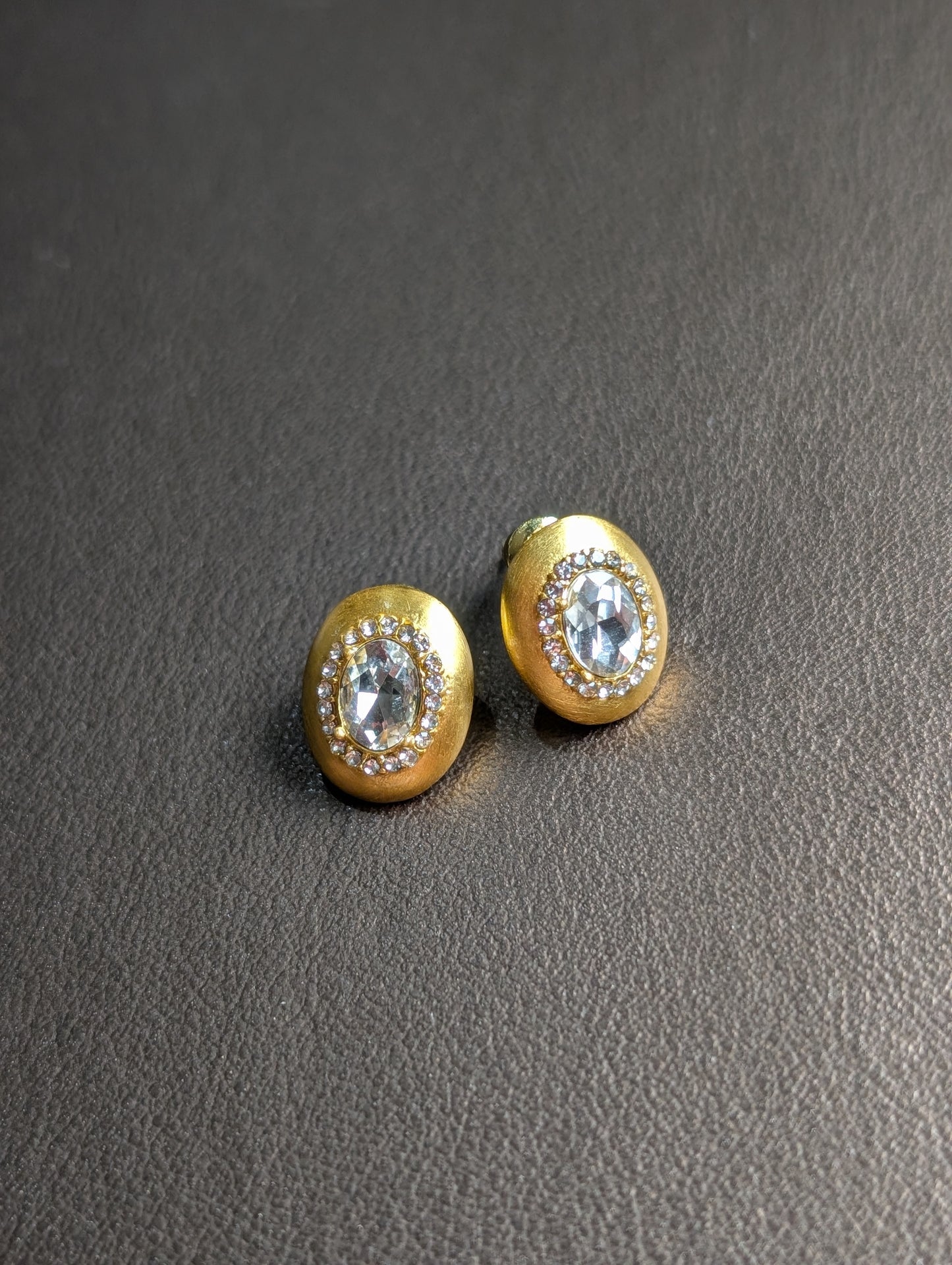 Gold Crystal Earrings