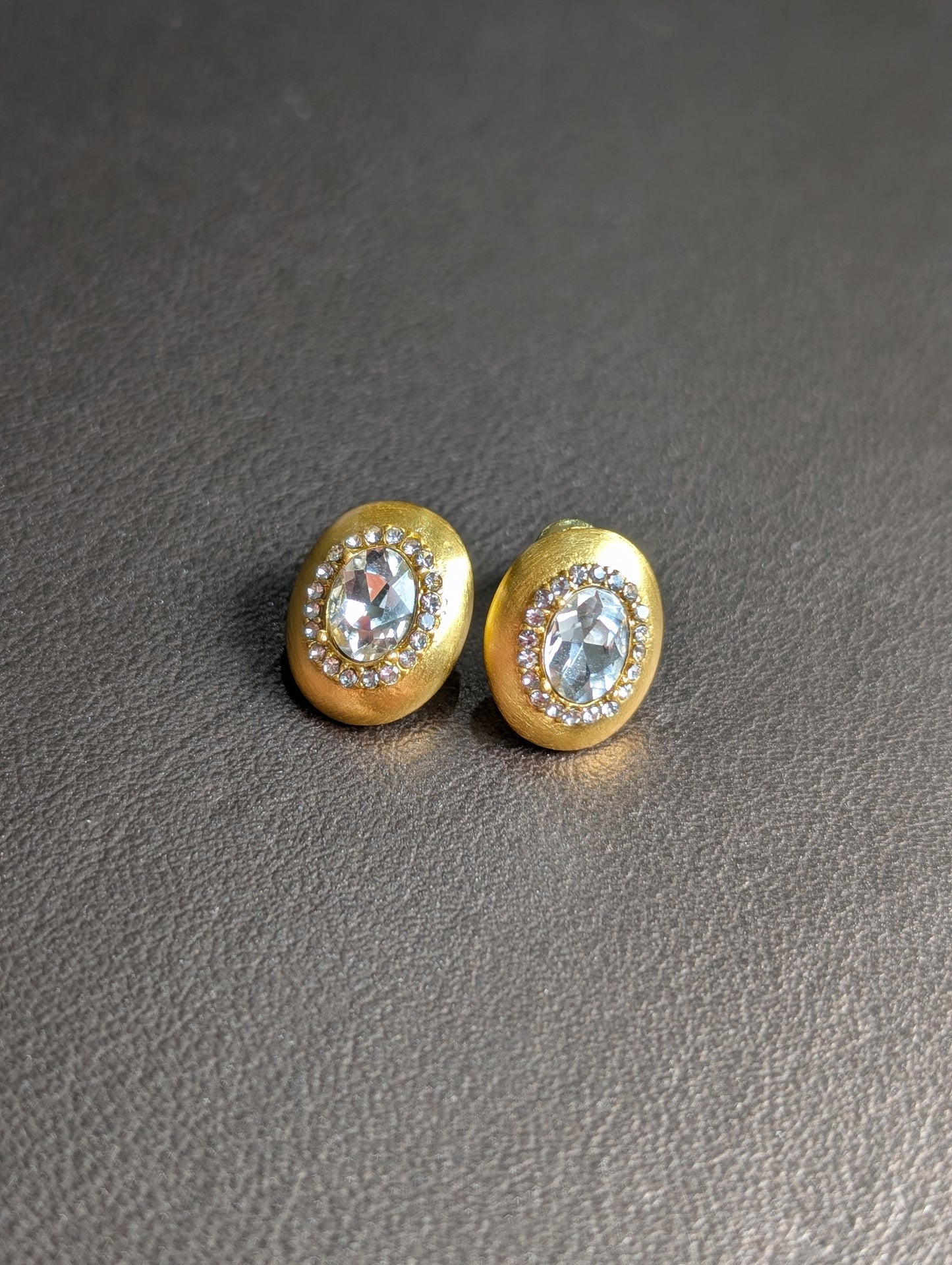 Gold Crystal Earrings