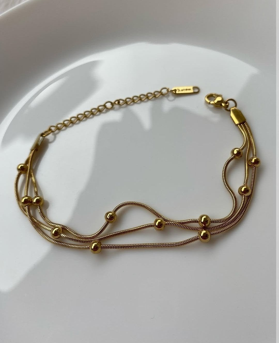 Gold Pearl Bracelet