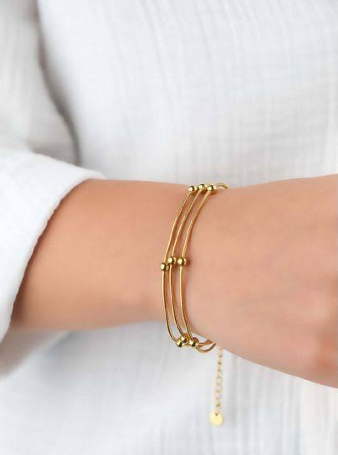 Gold Pearl Bracelet