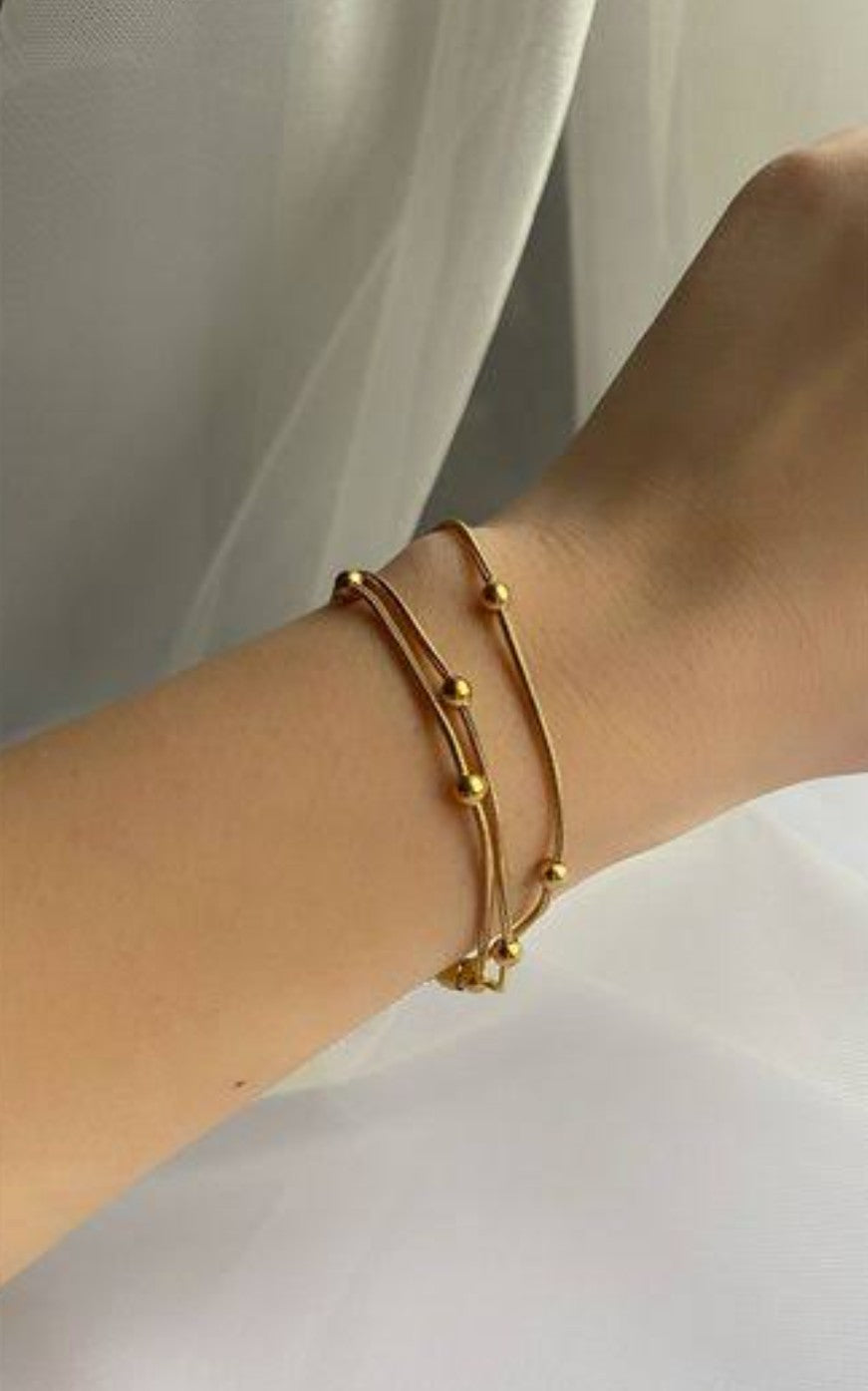 Gold Pearl Bracelet