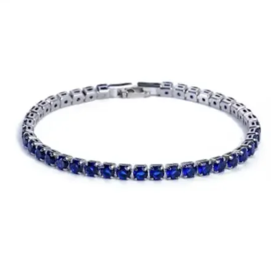 Colored Cubic Zirconia Bracelet