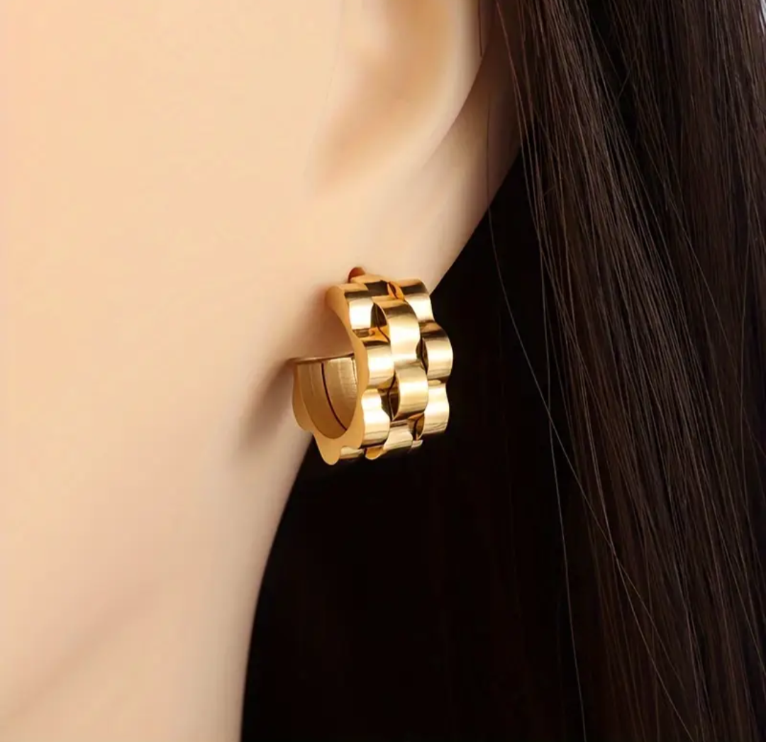 Metal Cuff Hoops