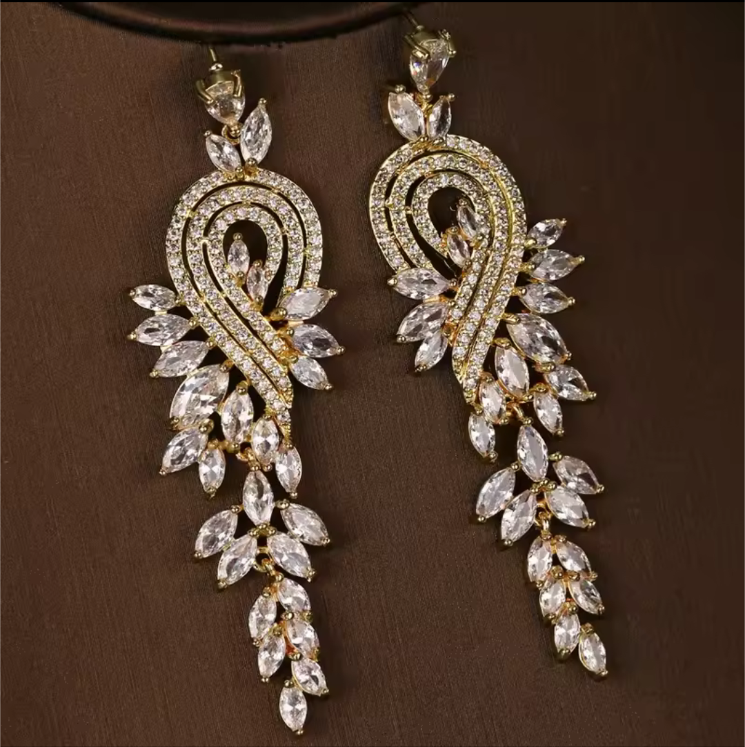 Golden Chandelier Earrings