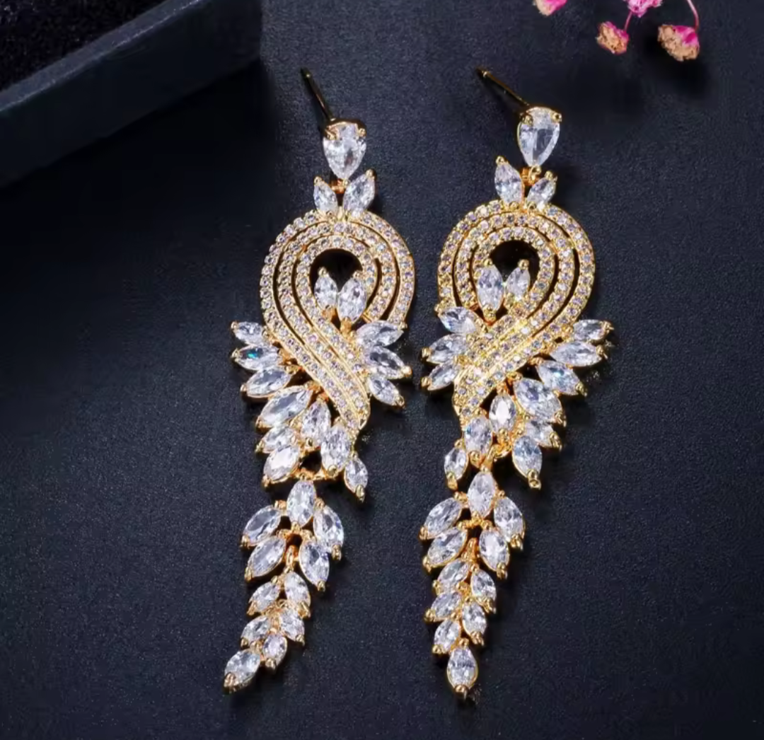 Golden Chandelier Earrings