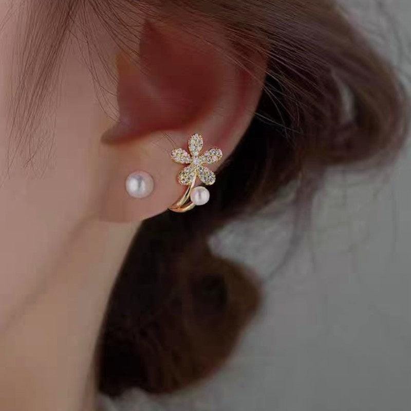 Floral Cuff Earrings