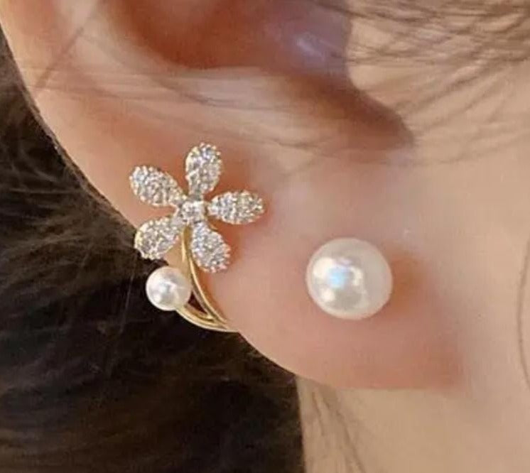 Floral Cuff Earrings