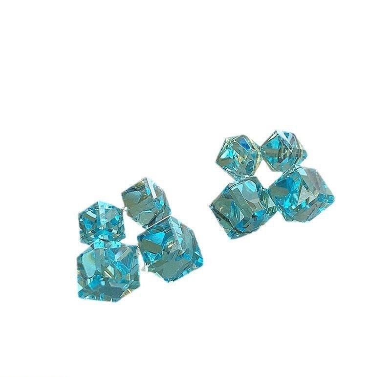 Aqua Crystal Earrings