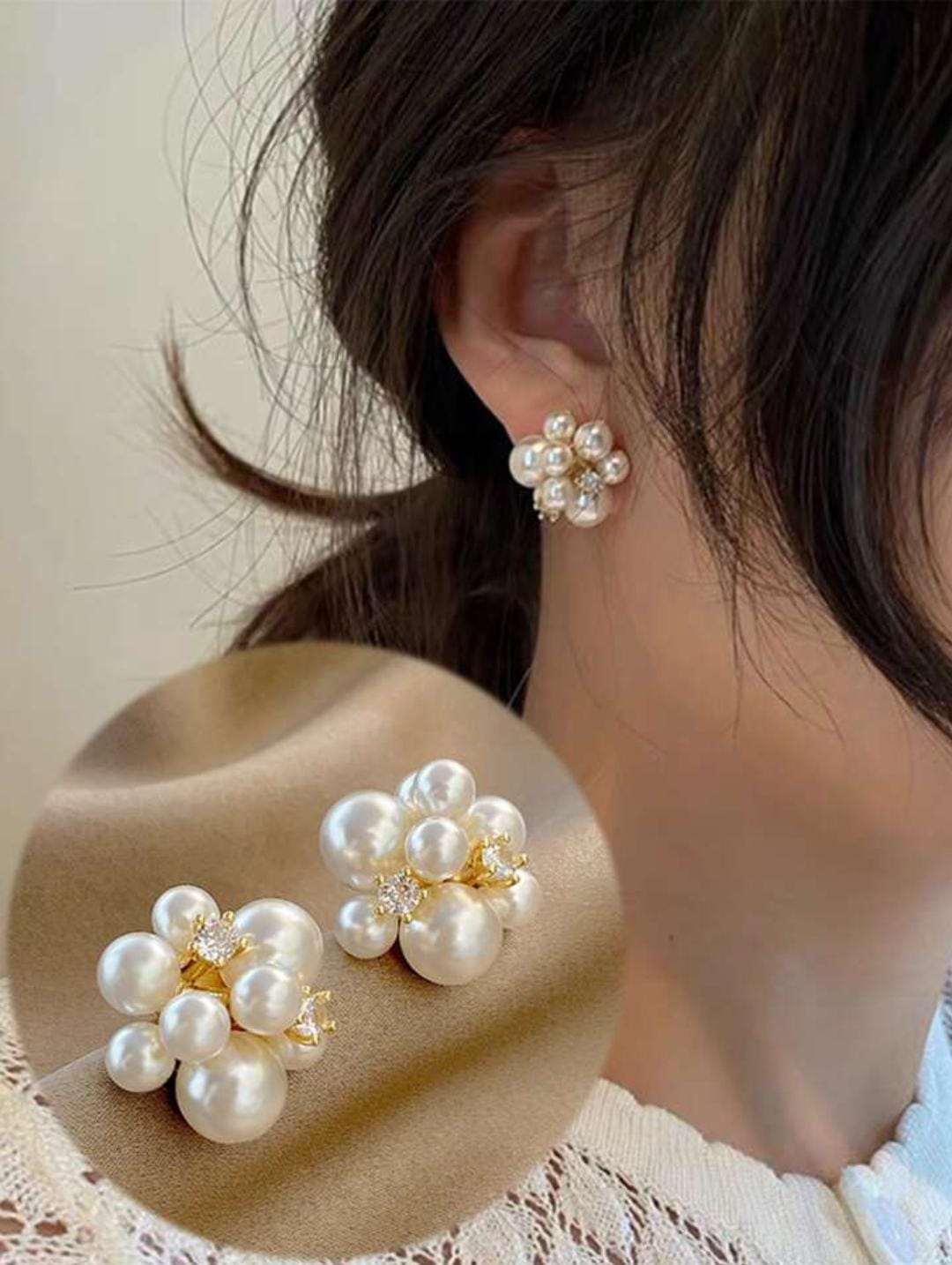 Pearl Frost Studs