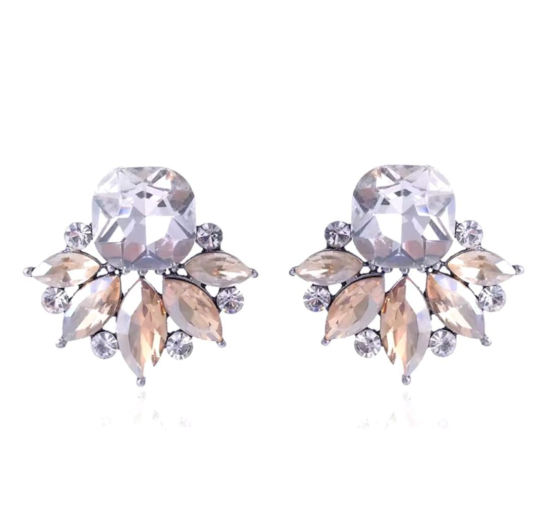 Crystal Flower Earrings