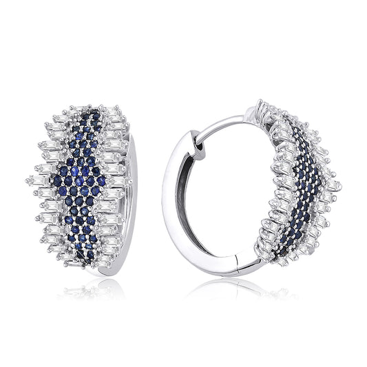 Midnight Bloom Hoops