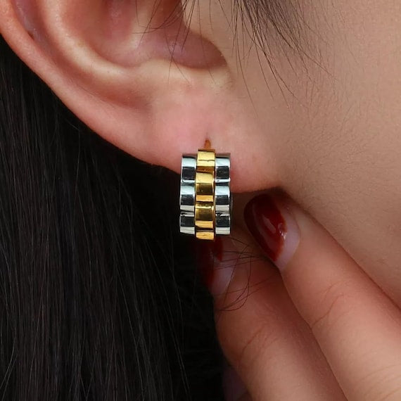 Metal Cuff Hoops