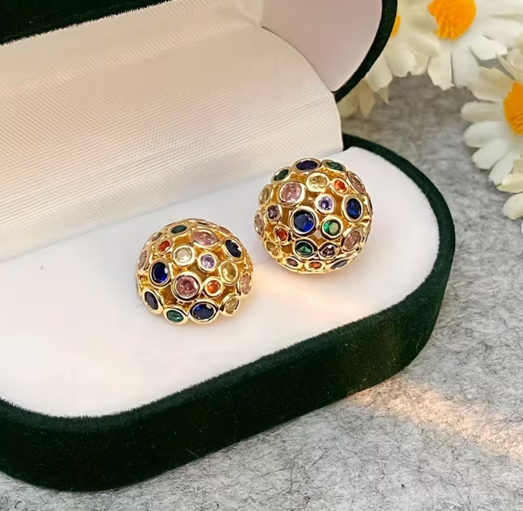 French Gem Studs