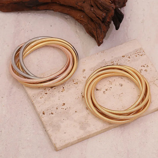 Golden Coil Bangle