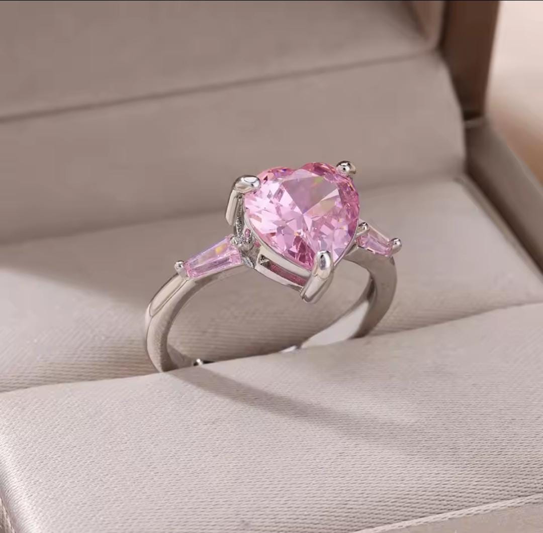 Pink Heart Ring