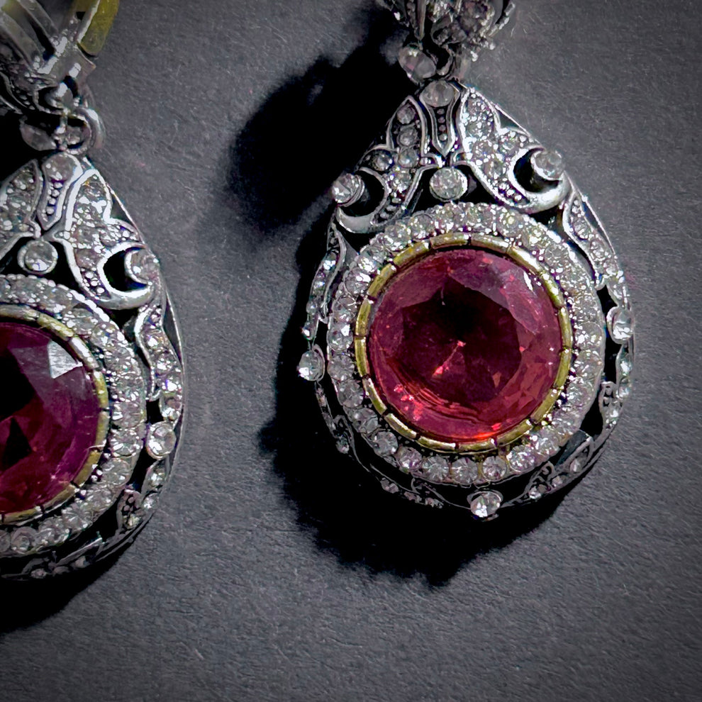 Retro Rhinestone Earings