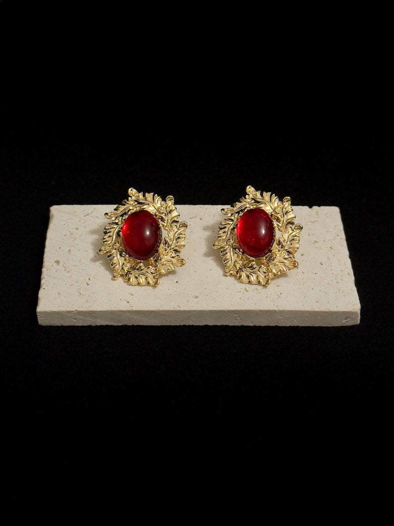 Red Eclipse Studs