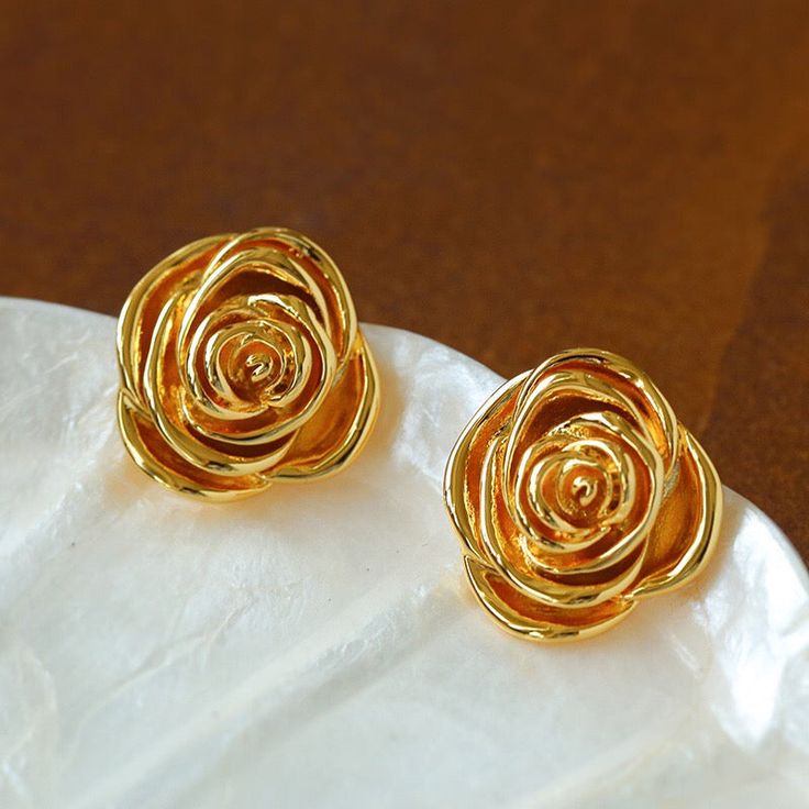 Rose Gold Earrings