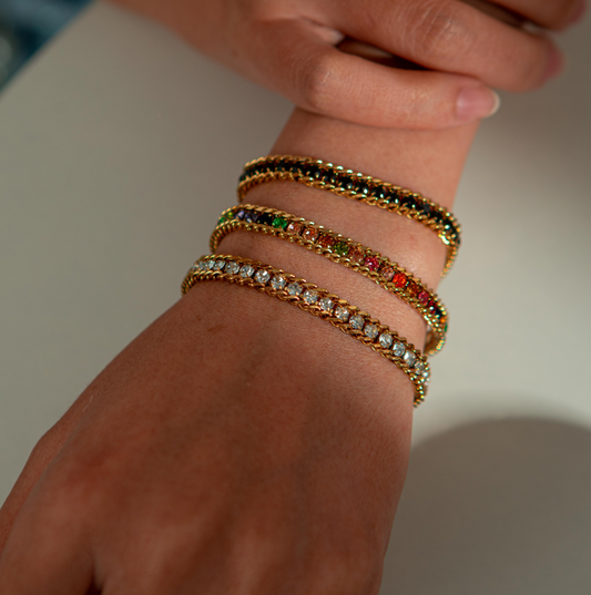 Gemstone Cascade Bracelet